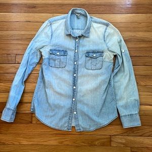 J.Crew faded denim shirt